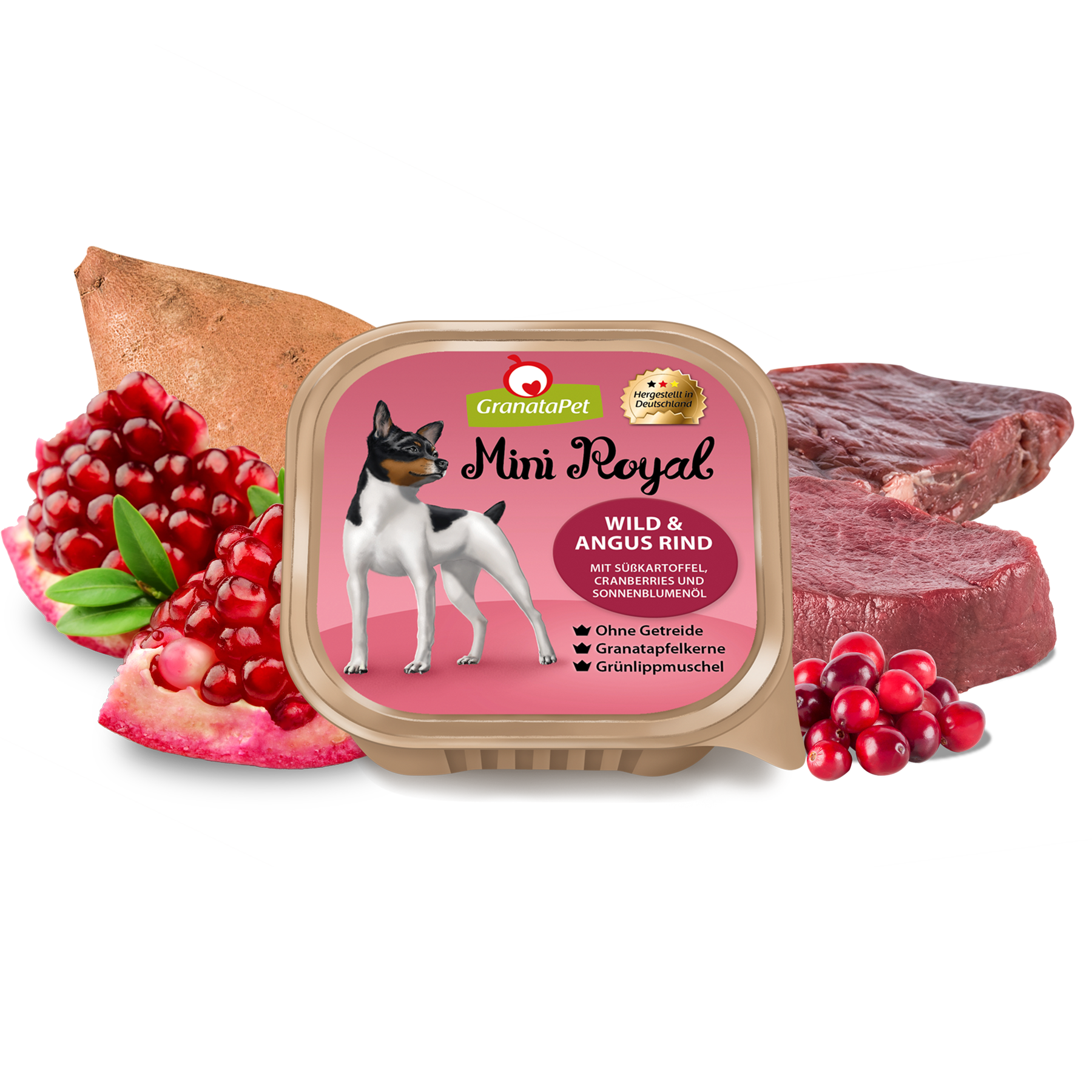 GRANATAPET MINI ROYAL ELNIENA IR ANGUSO JAUTIENA 150g.