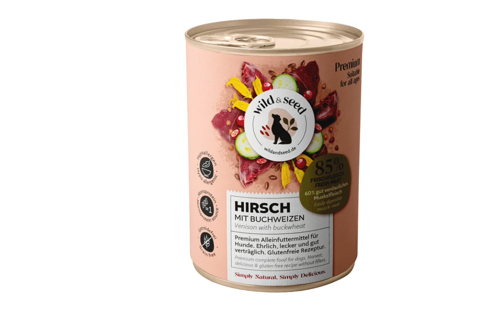 Elniena su grikiais – Premium visavertis ėdalas šunims