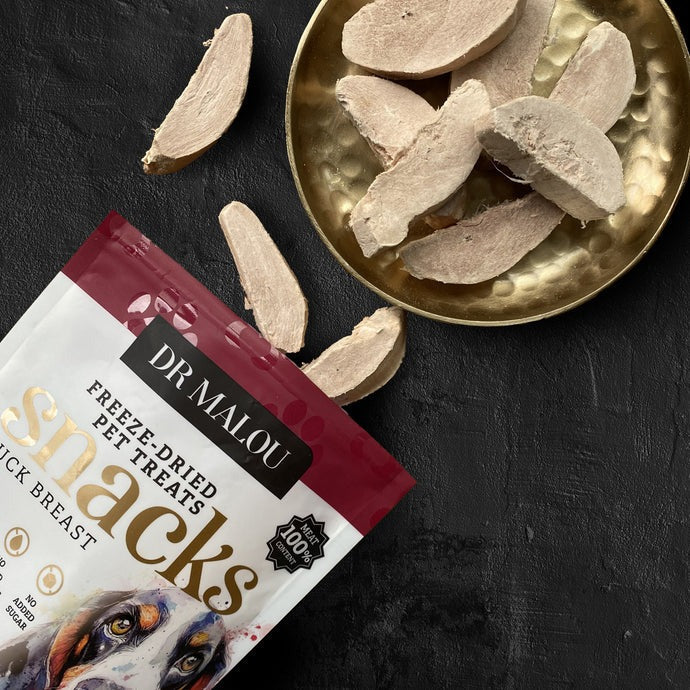 „Dr Malou” anties krūtinėlė - 100 % liofilizuotas šunų užkandis 50g