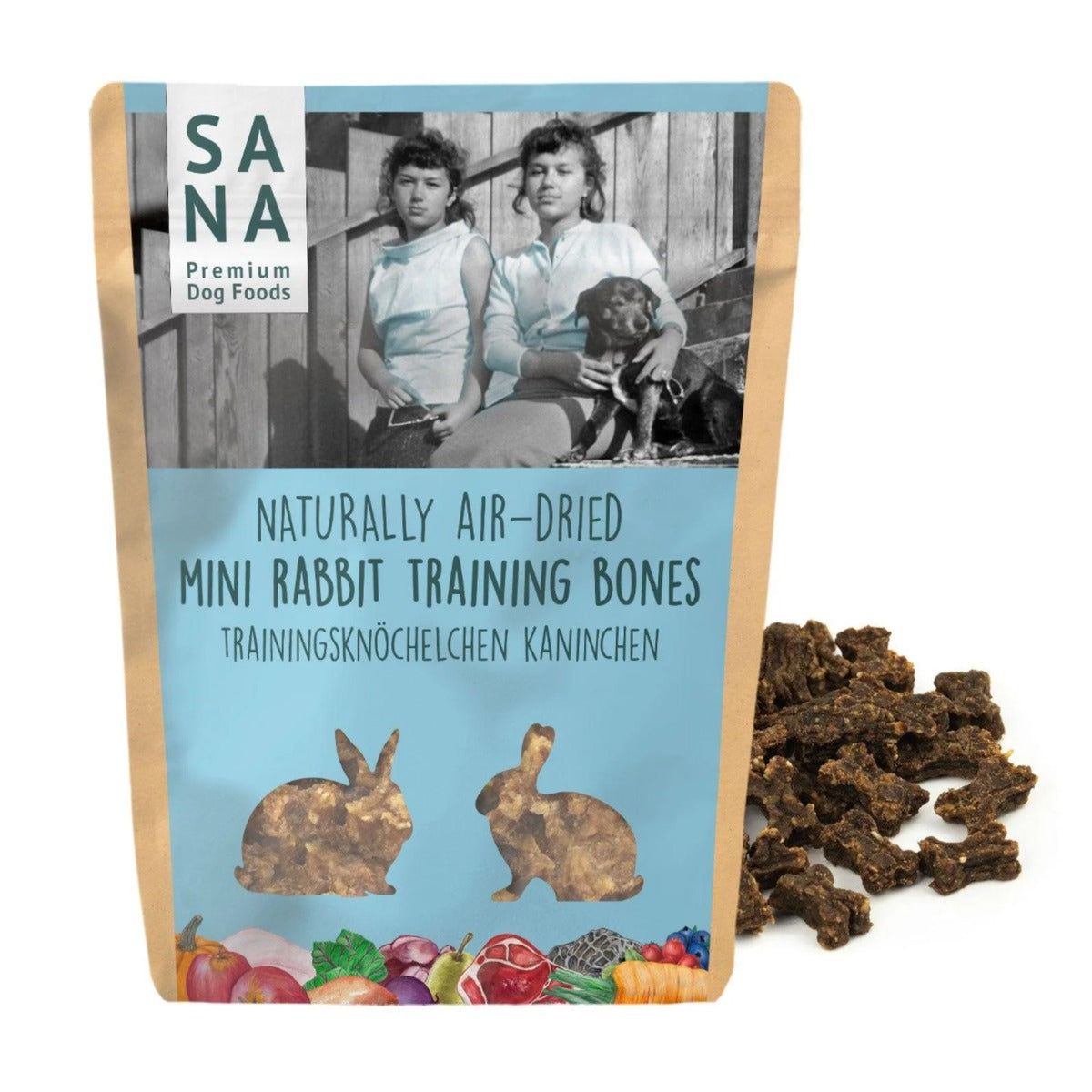 SANA DOG mini triušienos skanėstai 100g