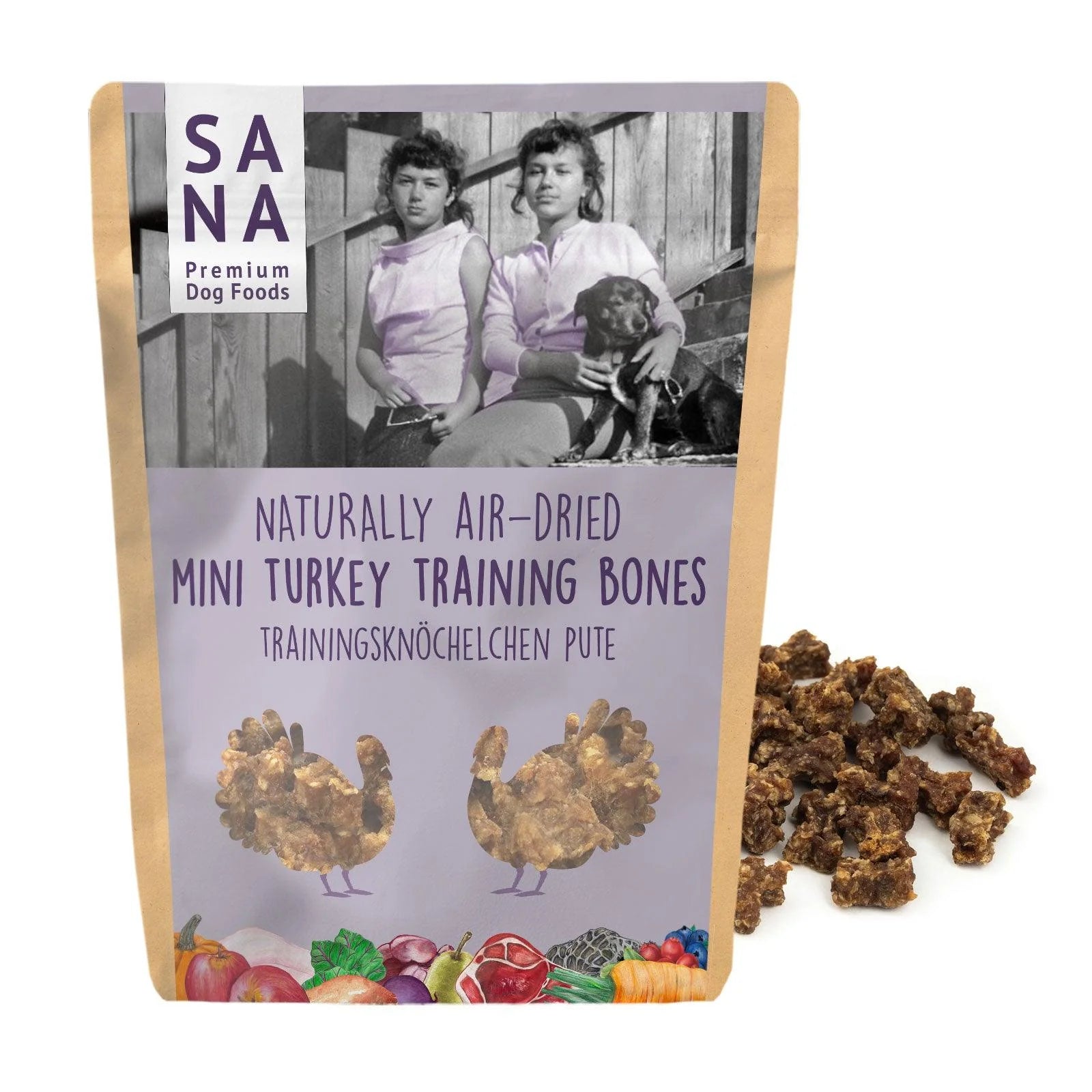 SANA DOG mini kalakutienos skanėstai 100g